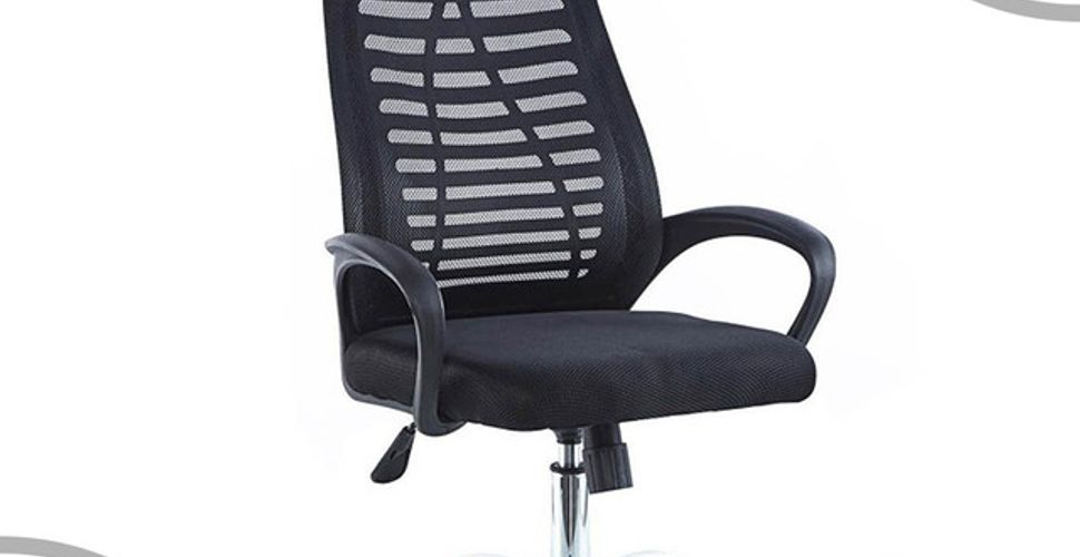 Cadeira Escritório Giratória Zebrada Mullt X Com Suporte Cor Preto Material Do Estofamento Mesh