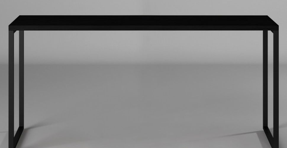 Escrivaninha E-led Brasil Escritório Industrial Vintage Mdp De 150cm X 70cm X 60cm Preto