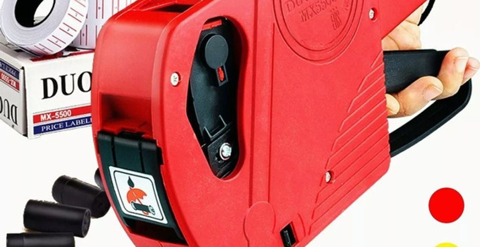 Etiquetadora De Preços Manual 8 Dígitos, Tinta + Etiquetas